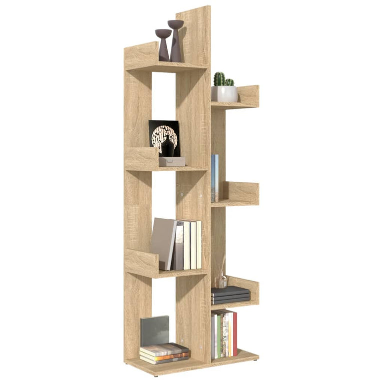 Boekenkast 48x25,5x140 cm spaanplaat sonoma eikenkleurig