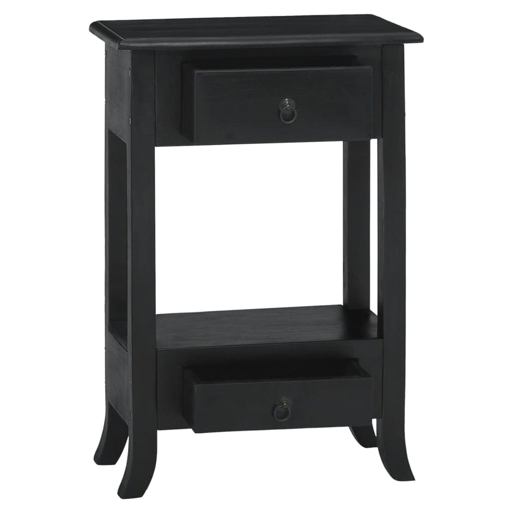 Wandtafel met lades 50x30x75 cm massief mahoniehout zwart MeubelReus