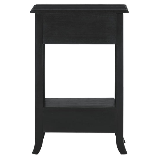 Wandtafel met lades 50x30x75 cm massief mahoniehout zwart MeubelReus