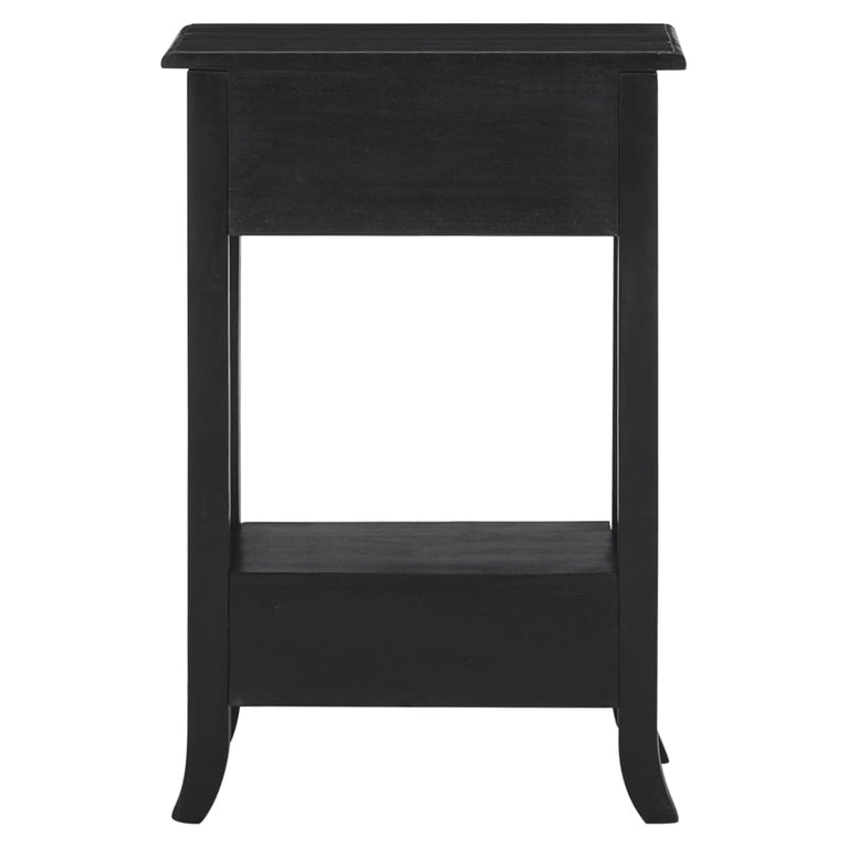 Wandtafel met lades 50x30x75 cm massief mahoniehout zwart MeubelReus