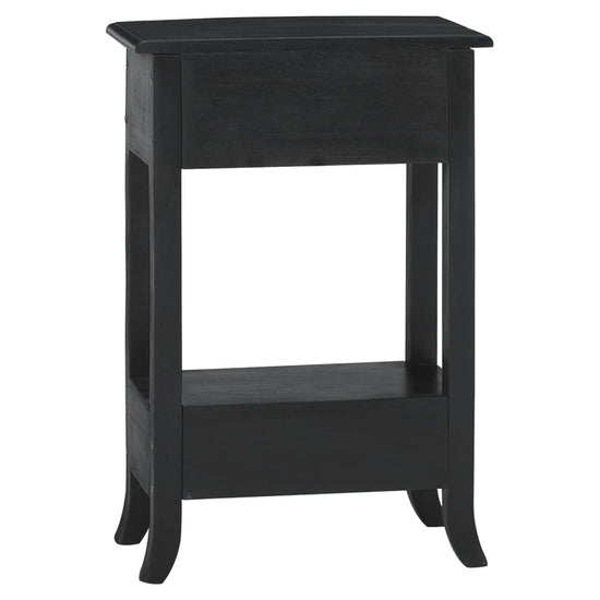 Wandtafel met lades 50x30x75 cm massief mahoniehout zwart MeubelReus