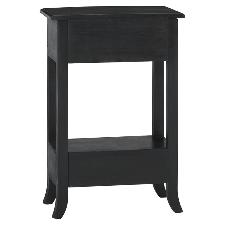 Wandtafel met lades 50x30x75 cm massief mahoniehout zwart MeubelReus