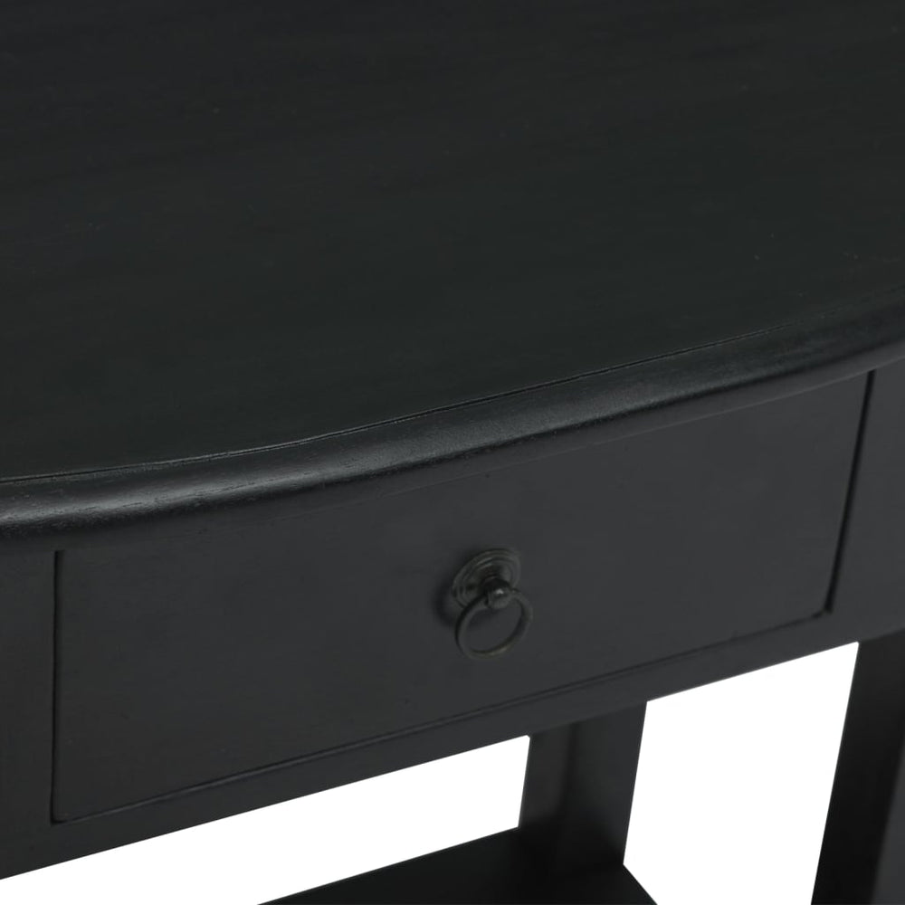 Wandtafel met lades 50x30x75 cm massief mahoniehout zwart MeubelReus