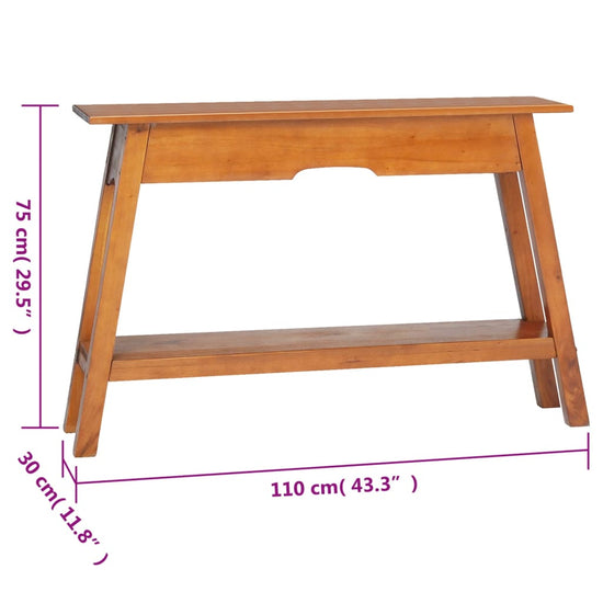 Wandtafel 110x30x75 cm massief mahoniehout MeubelReus