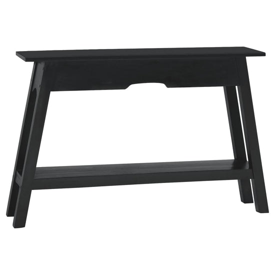 Wandtafel 110x30x75 cm massief mahoniehout zwart MeubelReus