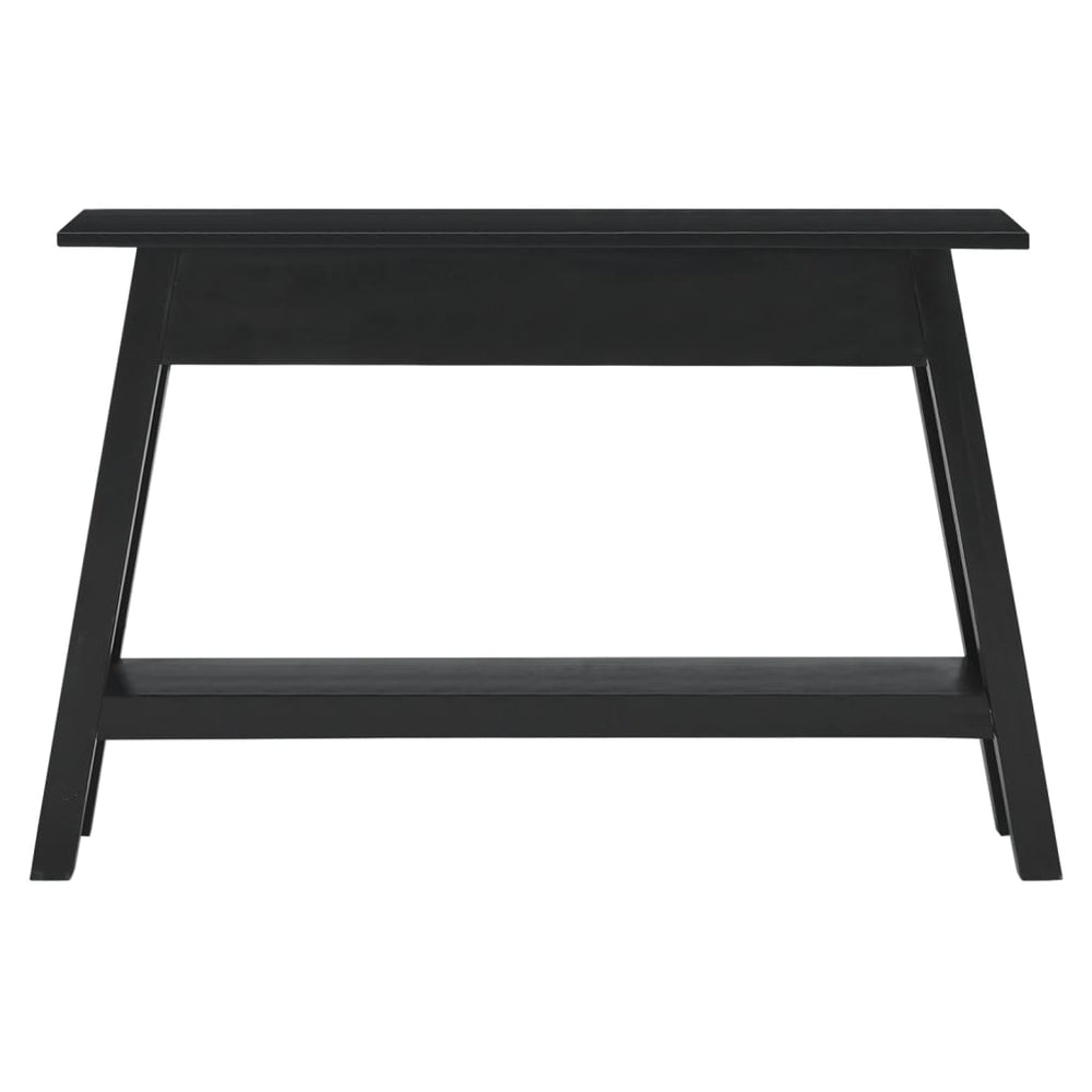 Wandtafel 110x30x75 cm massief mahoniehout zwart MeubelReus