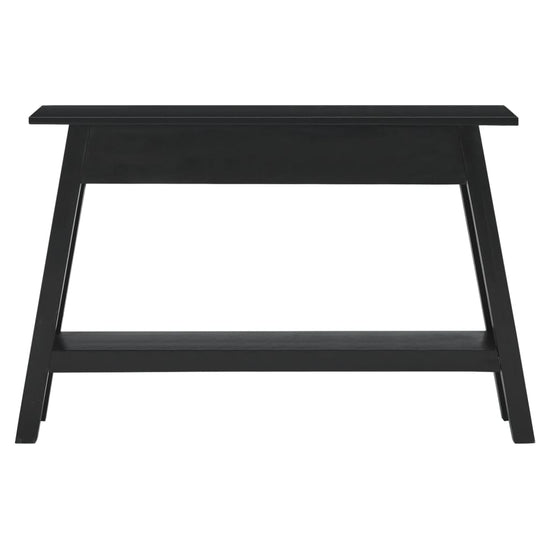 Wandtafel 110x30x75 cm massief mahoniehout zwart MeubelReus