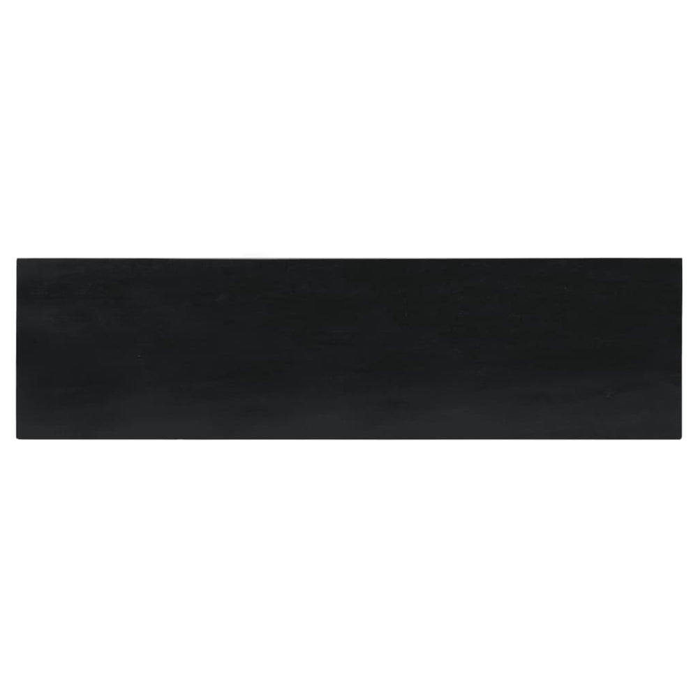 Wandtafel 110x30x75 cm massief mahoniehout zwart MeubelReus