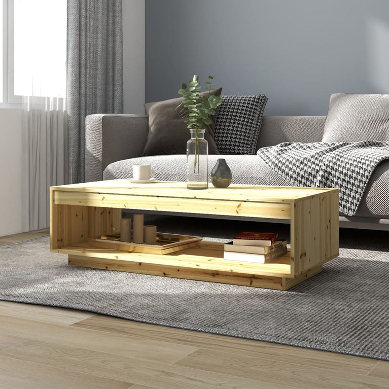 Salontafel 110x50x33,5 cm massief vurenhout MeubelReus