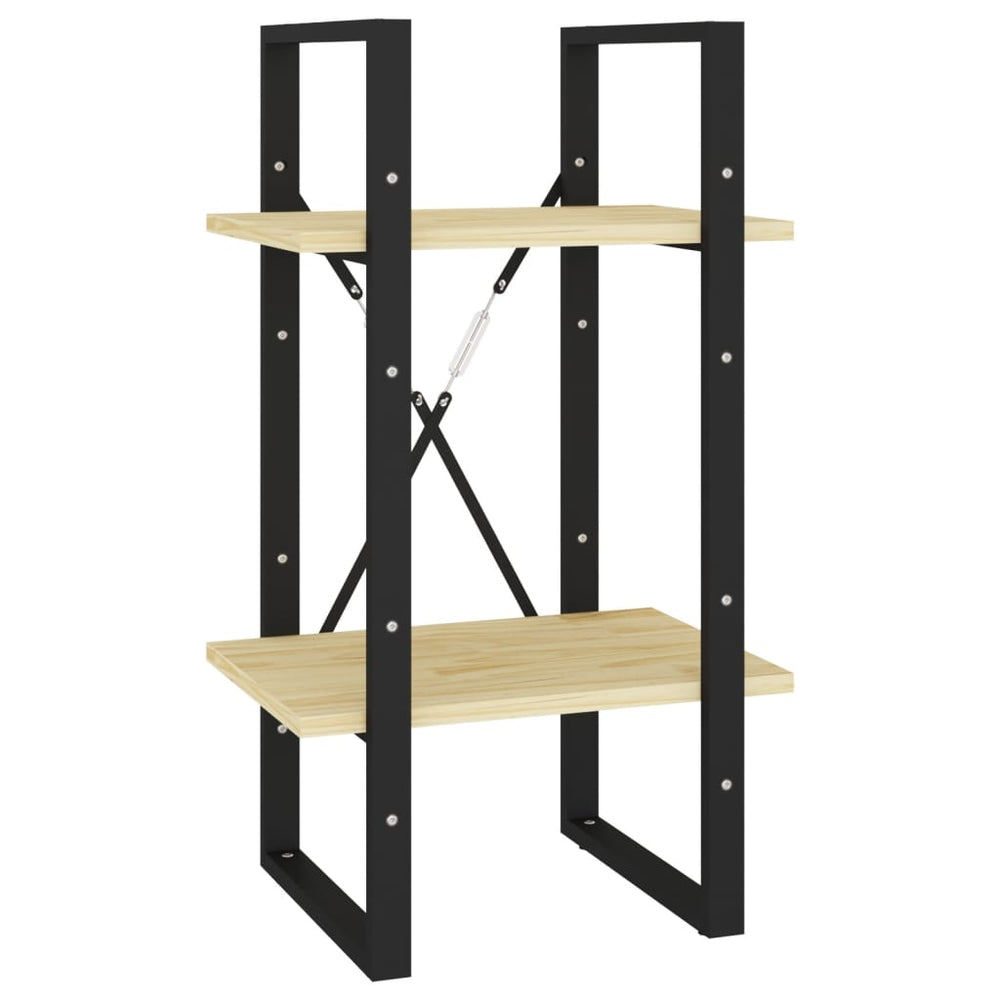 Boekenkast met 5 schappen 40x30x175 cm massief grenenhout MeubelReus