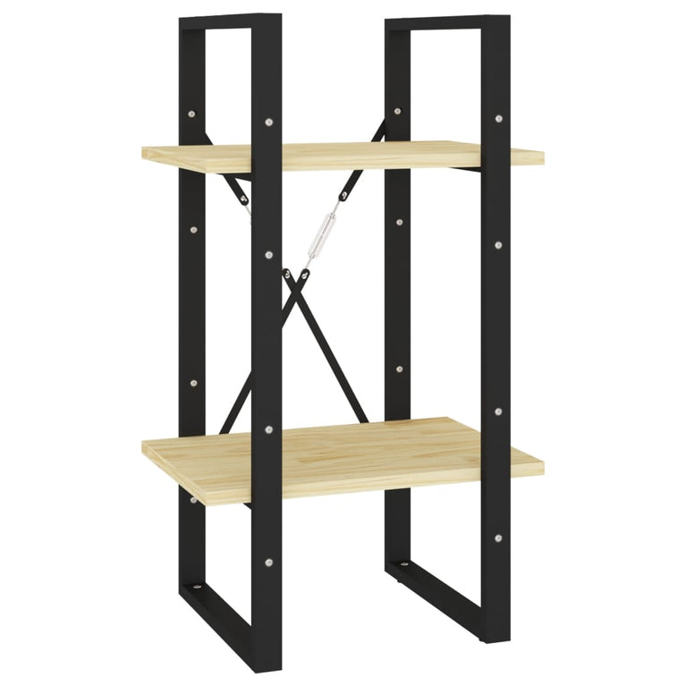 Boekenkast met 5 schappen 40x30x175 cm massief grenenhout MeubelReus
