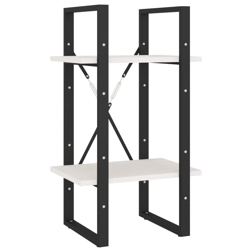 Boekenkast met 5 schappen 40x30x175 cm grenenhout wit MeubelReus
