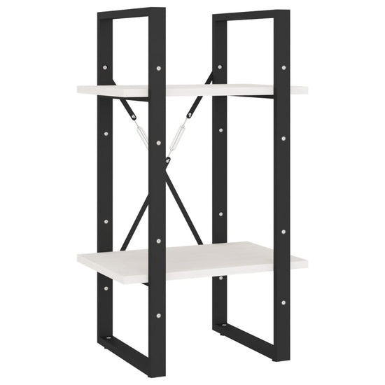 Boekenkast met 5 schappen 40x30x175 cm grenenhout wit MeubelReus