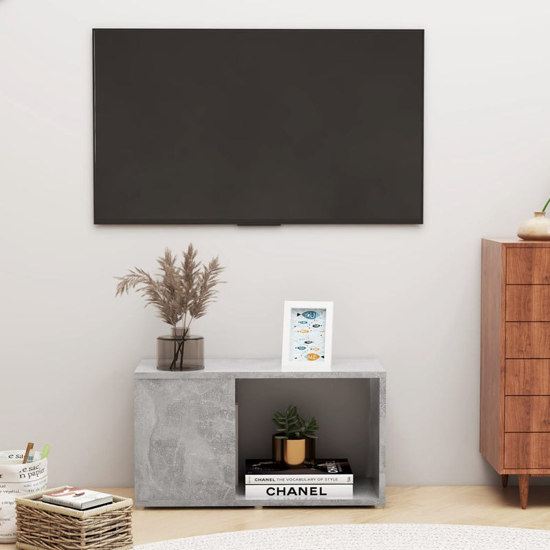 Tv-meubel 60x24x32 cm spaanplaat betongrijs MeubelReus