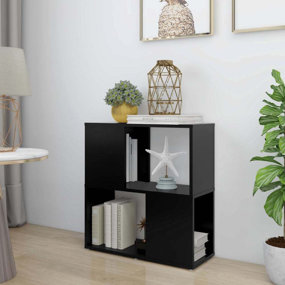 Boekenkast 60x24x63 cm spaanplaat zwart MeubelReus