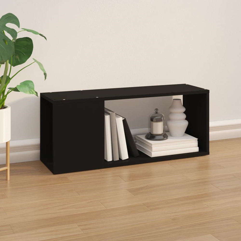Tv-meubel 80x24x32 cm spaanplaat zwart MeubelReus