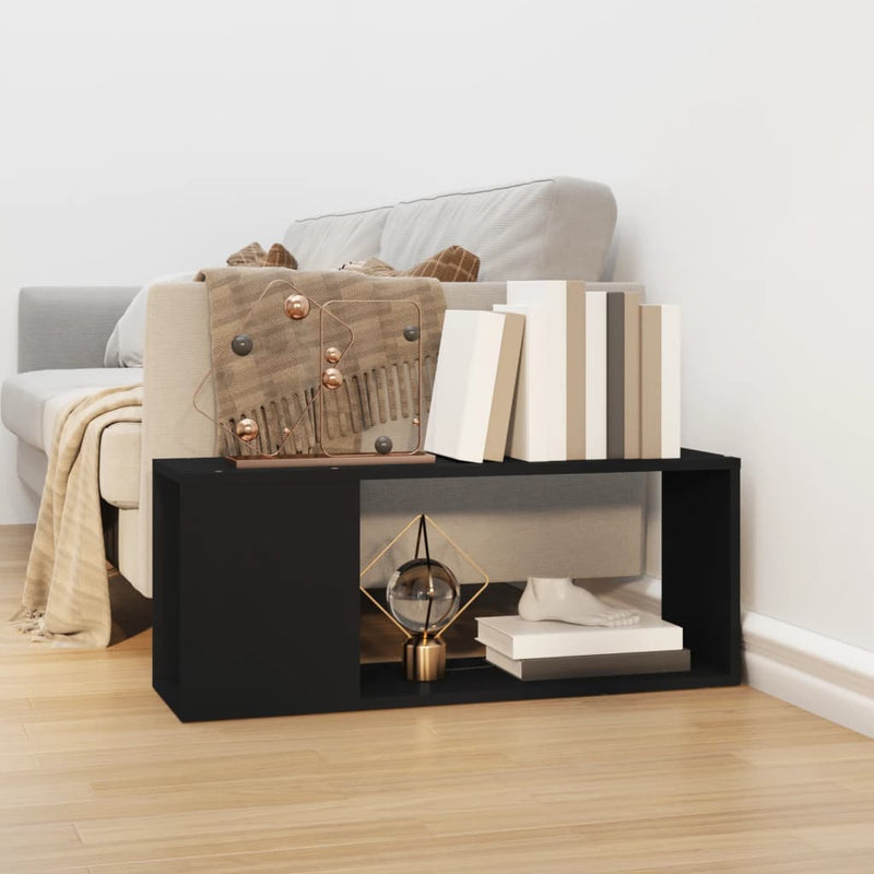 Tv-meubel 80x24x32 cm spaanplaat zwart MeubelReus