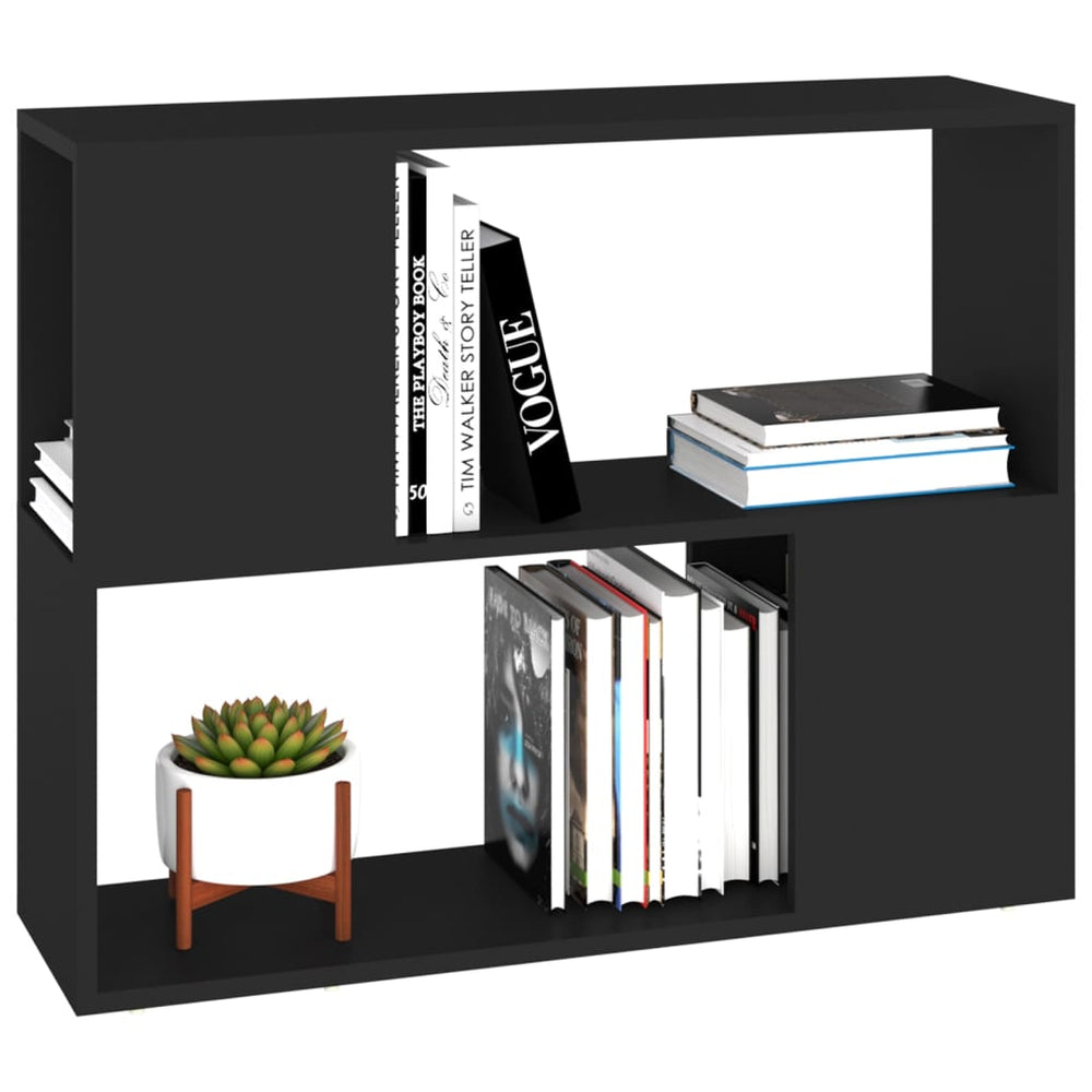Tv-meubel 80x24x63 cm spaanplaat zwart MeubelReus