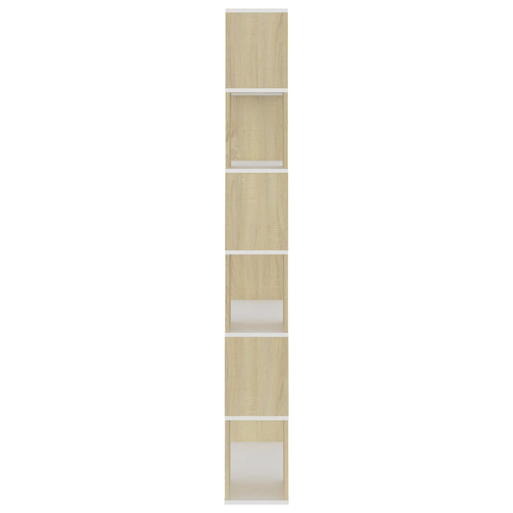 Boekenkast/kamerscherm 80x24x186 cm spaanplaat sonoma eiken MeubelReus