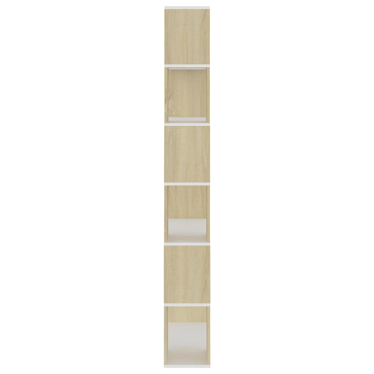 Boekenkast/kamerscherm 80x24x186 cm spaanplaat sonoma eiken MeubelReus