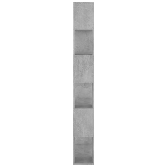 Boekenkast/kamerscherm 80x24x186 cm spaanplaat betongrijs MeubelReus