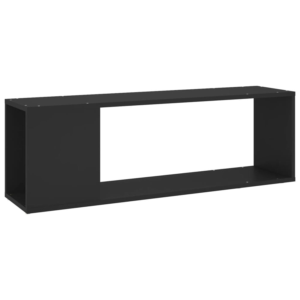 Tv-meubel 100x24x32 cm spaanplaat zwart MeubelReus
