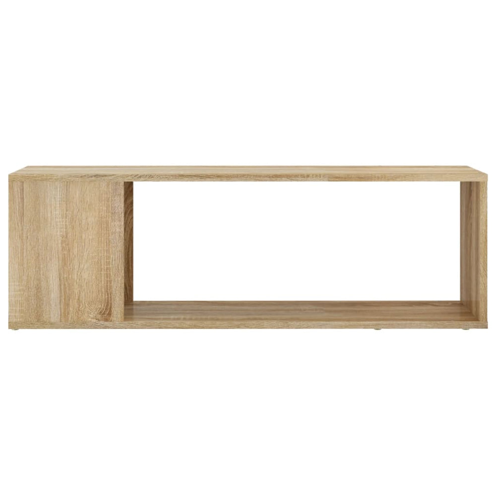 Tv-meubel 100x24x32 cm spaanplaat sonoma eikenkleurig MeubelReus