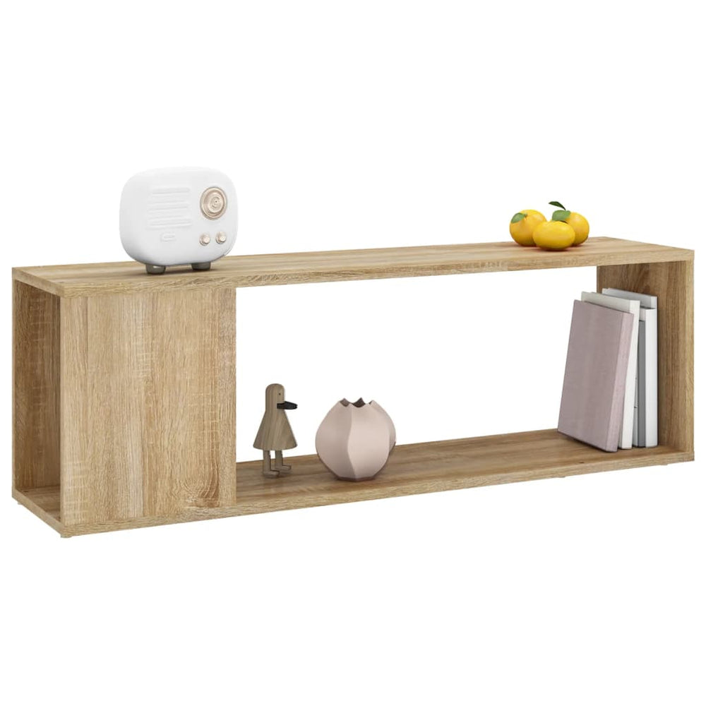Tv-meubel 100x24x32 cm spaanplaat sonoma eikenkleurig MeubelReus