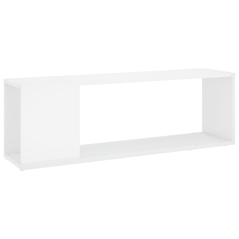 Tv-meubel 100x24x32 cm spaanplaat hoogglans wit MeubelReus