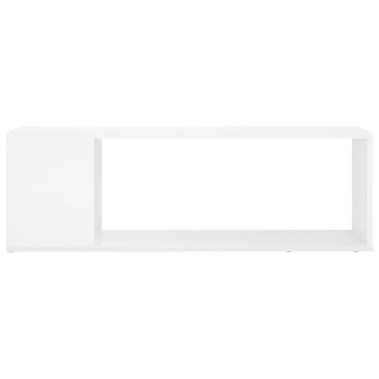 Tv-meubel 100x24x32 cm spaanplaat hoogglans wit MeubelReus