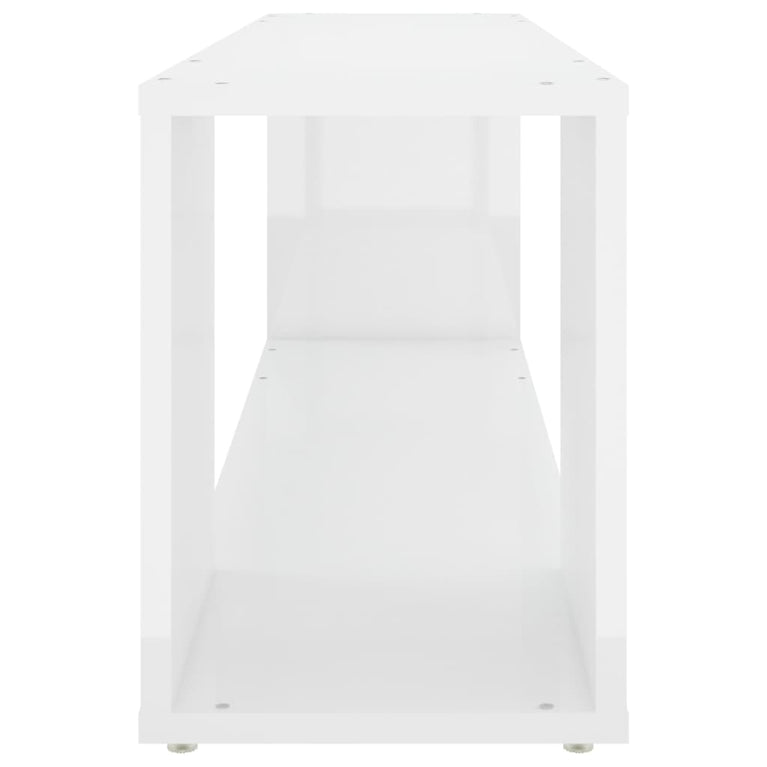 Tv-meubel 100x24x32 cm spaanplaat hoogglans wit MeubelReus