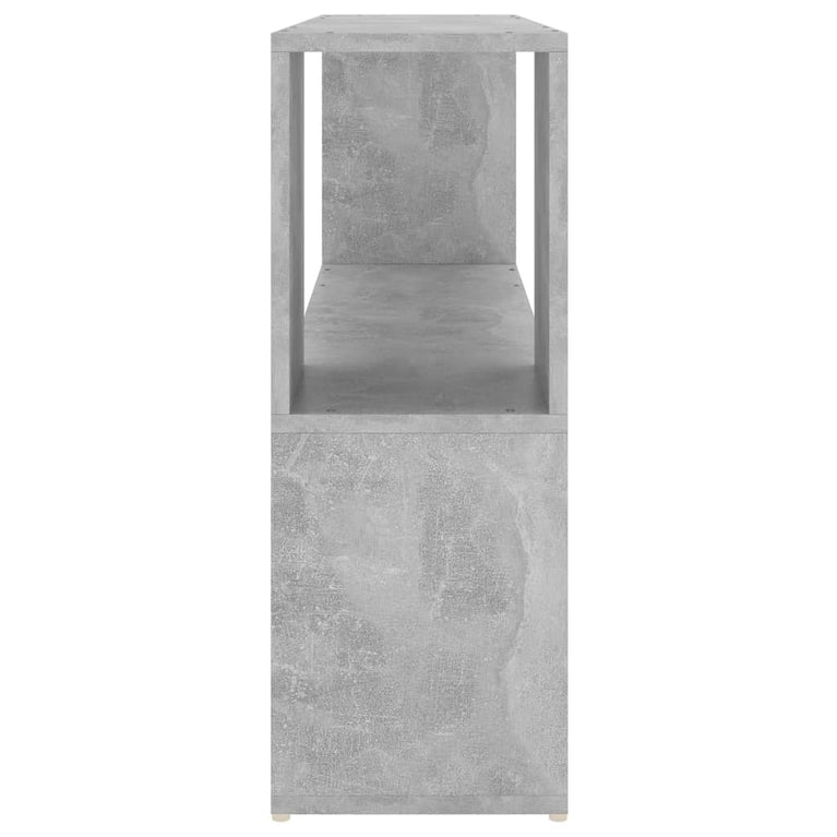 Boekenkast 100x24x63 cm spaanplaat betongrijs MeubelReus