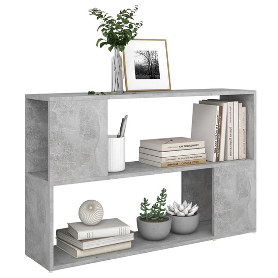 Boekenkast 100x24x63 cm spaanplaat betongrijs MeubelReus