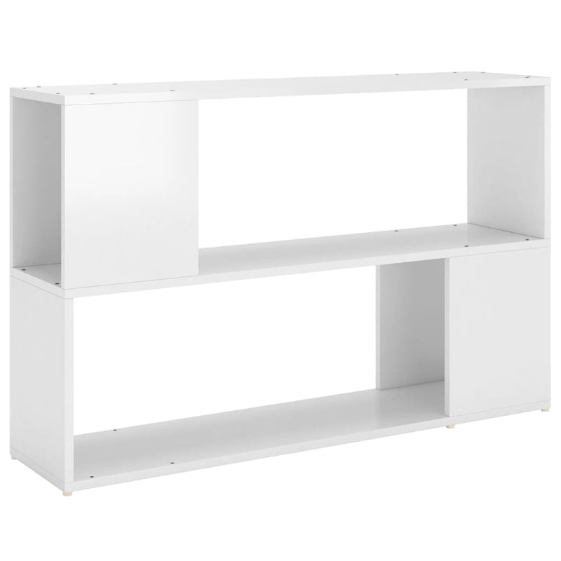 Boekenkast 100x24x63 cm spaanplaat hoogglans wit MeubelReus
