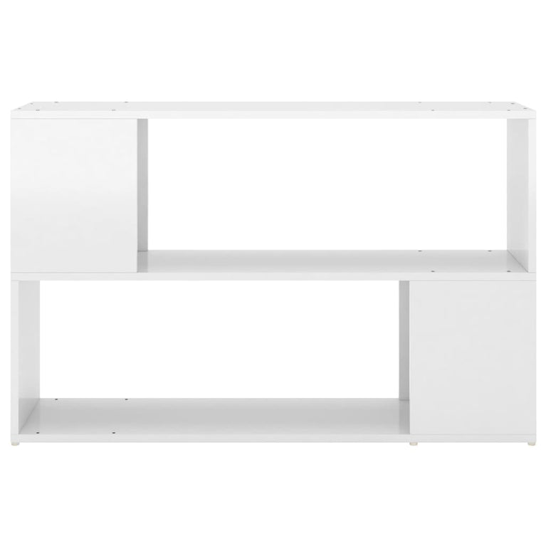 Boekenkast 100x24x63 cm spaanplaat hoogglans wit MeubelReus