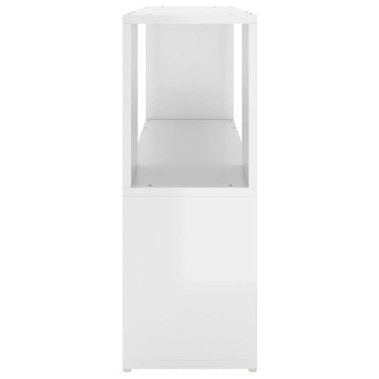 Boekenkast 100x24x63 cm spaanplaat hoogglans wit MeubelReus