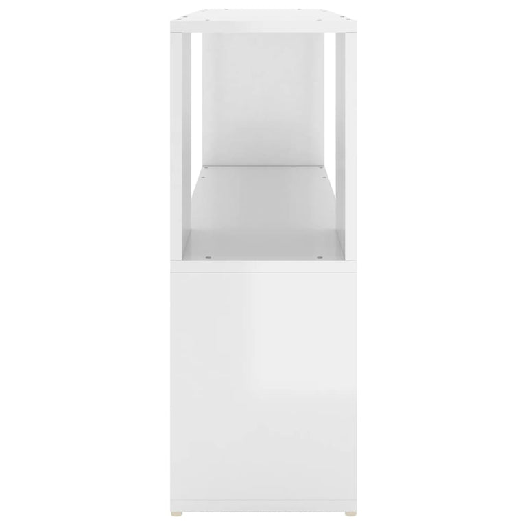 Boekenkast 100x24x63 cm spaanplaat hoogglans wit MeubelReus