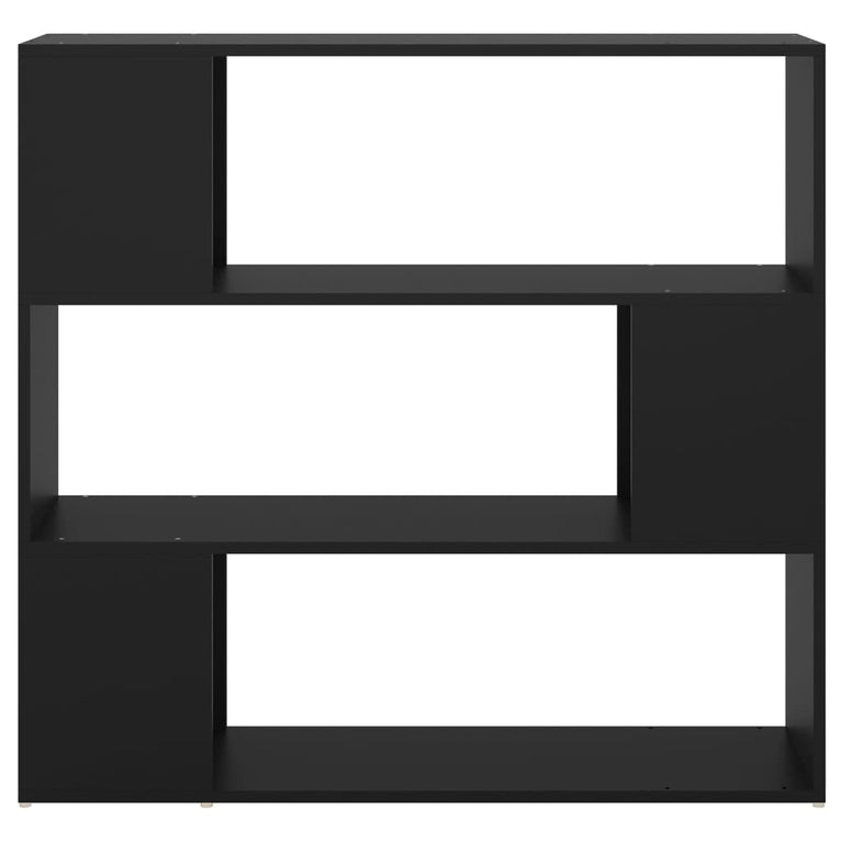 Boekenkast/kamerscherm 100x24x94 cm zwart