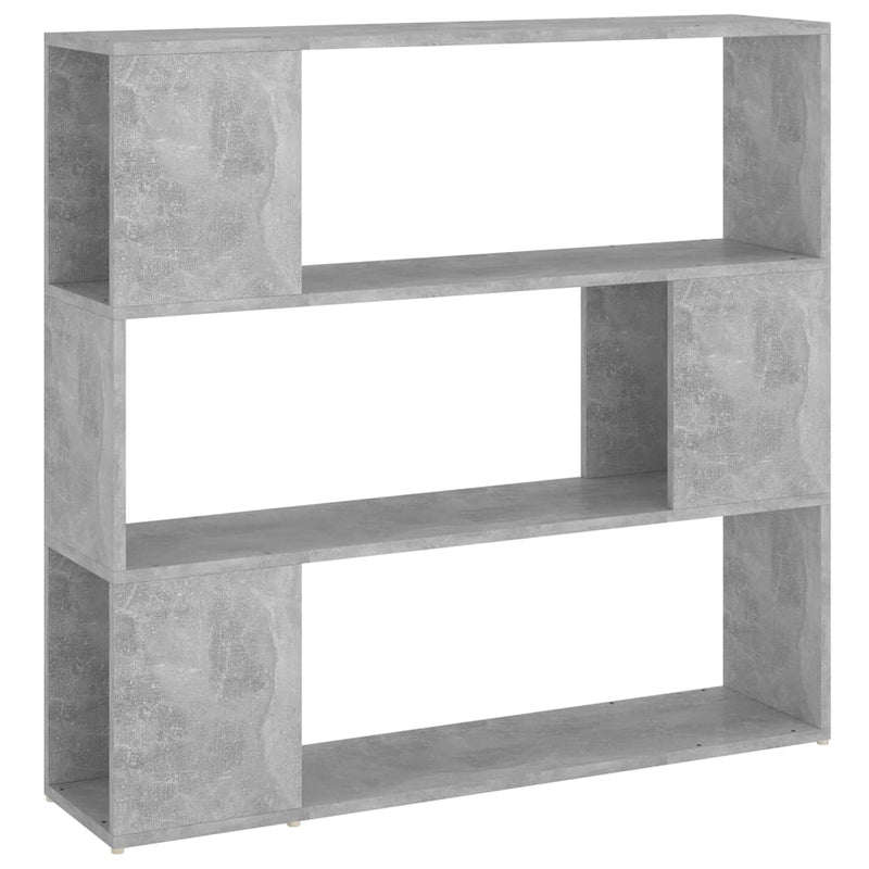 Boekenkast/kamerscherm 100x24x94 cm betongrijs MeubelReus