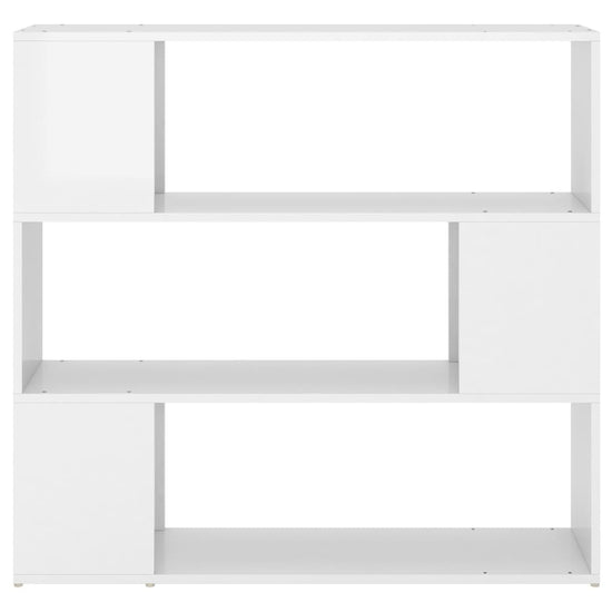 Boekenkast/kamerscherm 100x24x94 cm hoogglans wit MeubelReus