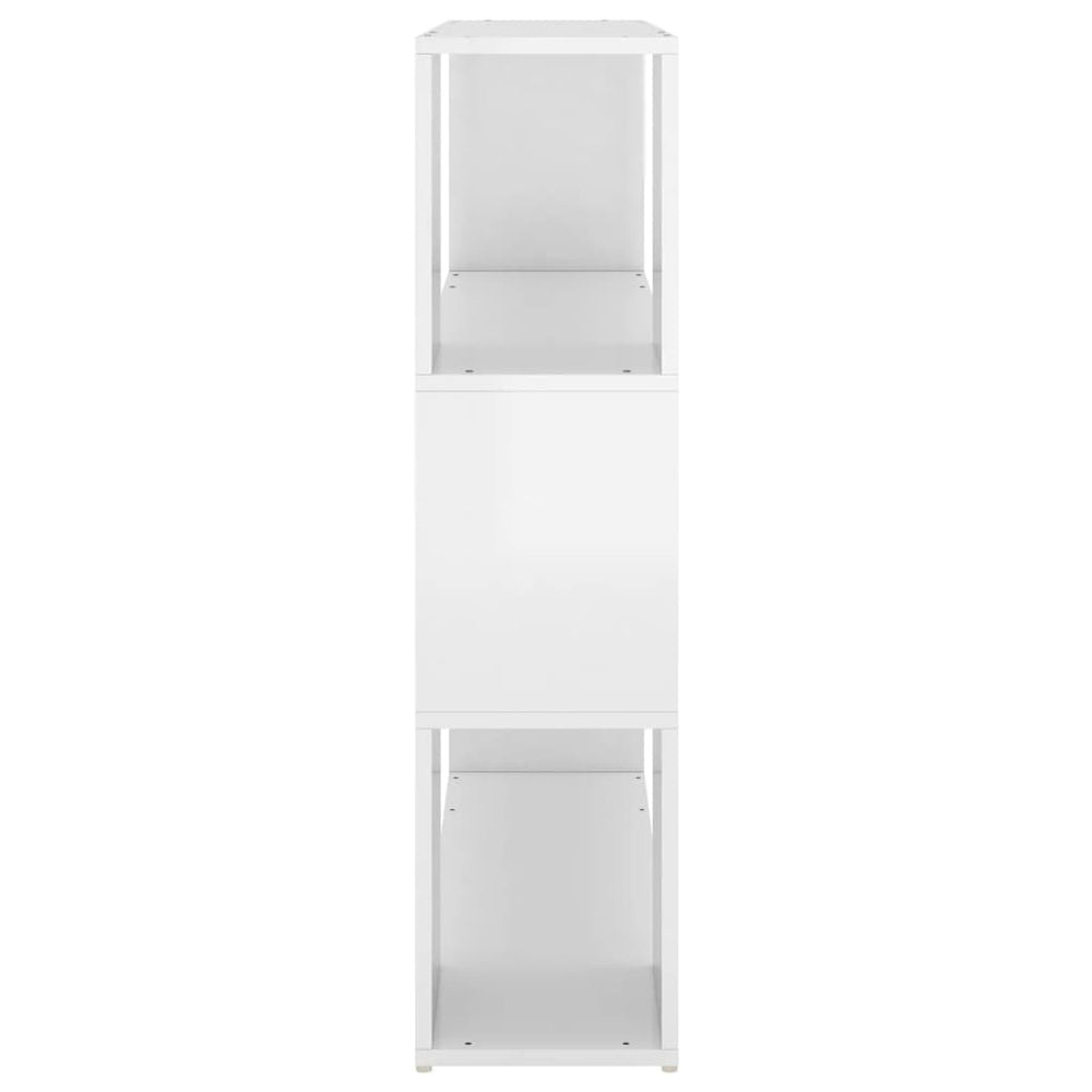 Boekenkast/kamerscherm 100x24x94 cm hoogglans wit MeubelReus