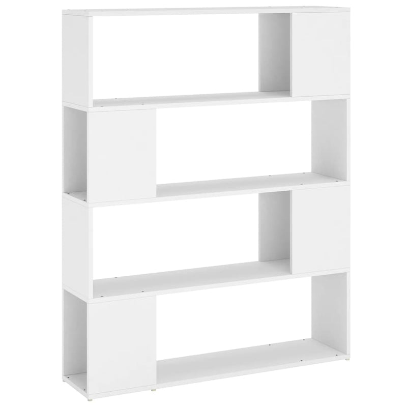 Boekenkast/kamerscherm 100x24x124 cm wit