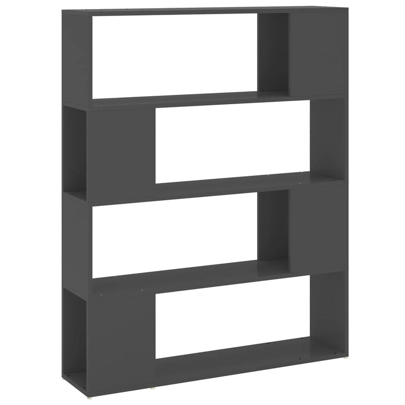 Boekenkast/kamerscherm 100x24x124 cm grijs MeubelReus