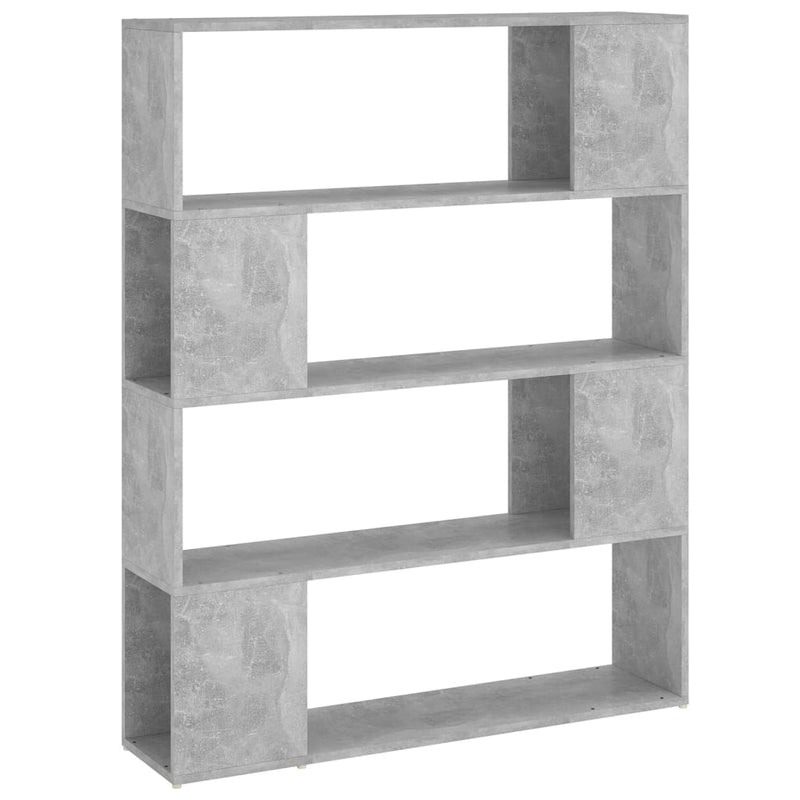 Boekenkast/kamerscherm 100x24x124 cm betongrijs