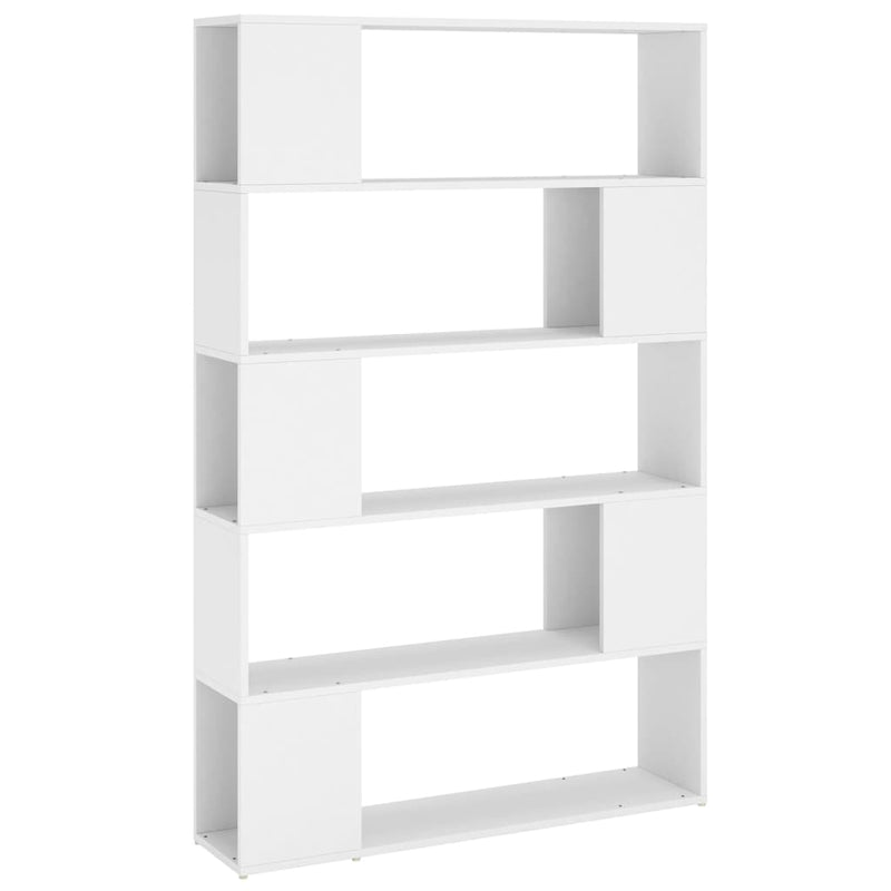 Boekenkast/kamerscherm 100x24x155 cm bewerkt hout wit