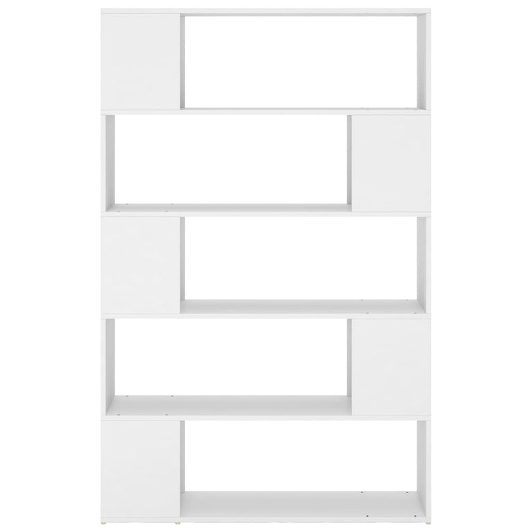 Boekenkast/kamerscherm 100x24x155 cm bewerkt hout wit