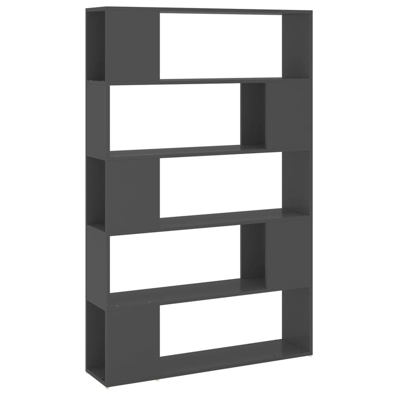 Boekenkast/kamerscherm 100x24x155 cm spaanplaat grijs MeubelReus