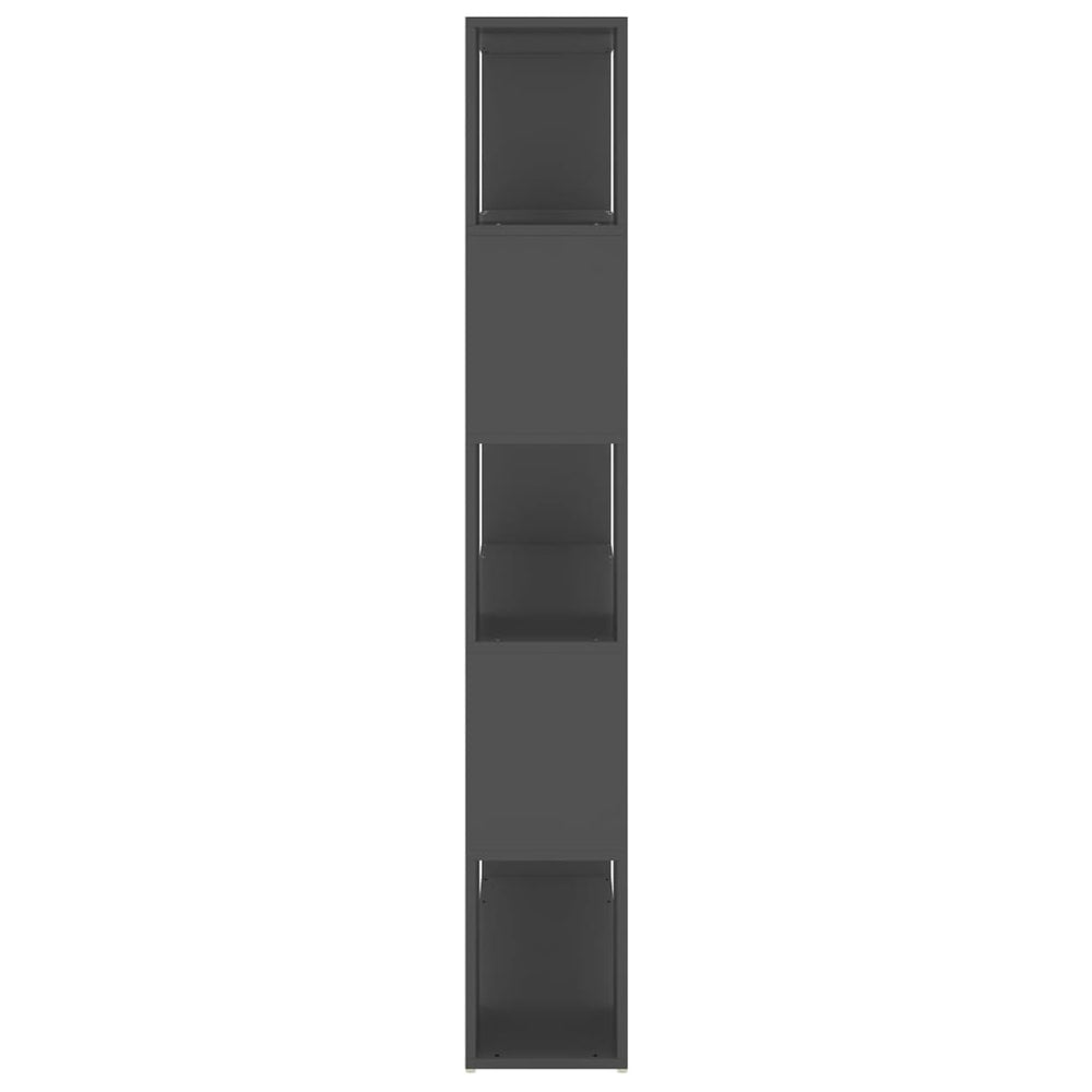 Boekenkast/kamerscherm 100x24x155 cm spaanplaat grijs MeubelReus