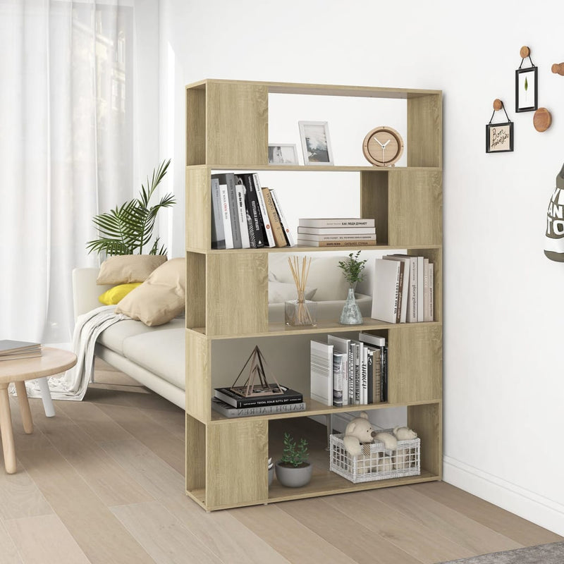 Boekenkast/kamerscherm 100x24x155 cm spaanplaat sonoma eiken MeubelReus