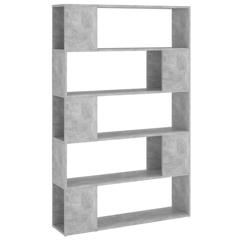Boekenkast/kamerscherm 100x24x155 cm spaanplaat betongrijs MeubelReus